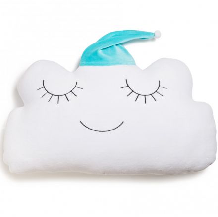 Бампер - подушка Twins Cloud 7099-DC-14, white/mint